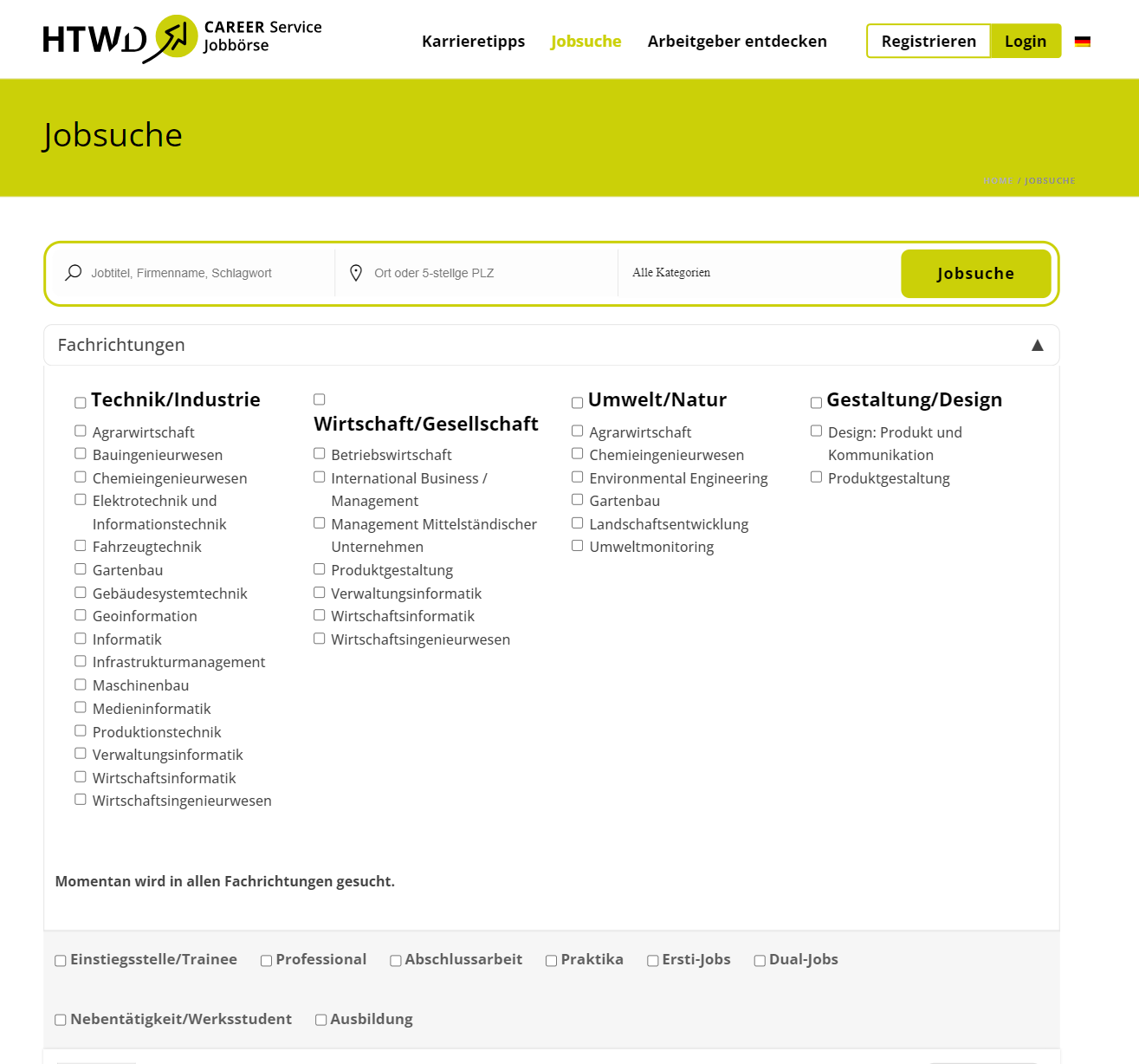 Jobborse HTW